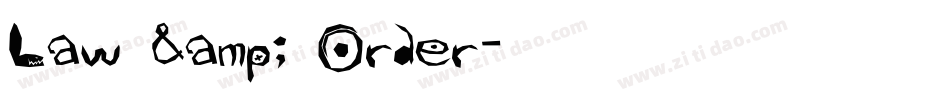 Law & Order字体转换